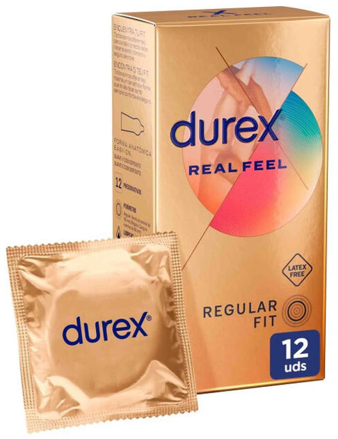 Презервативи Durex Real Feel 12 шт. (8428076000458) - зображення 1