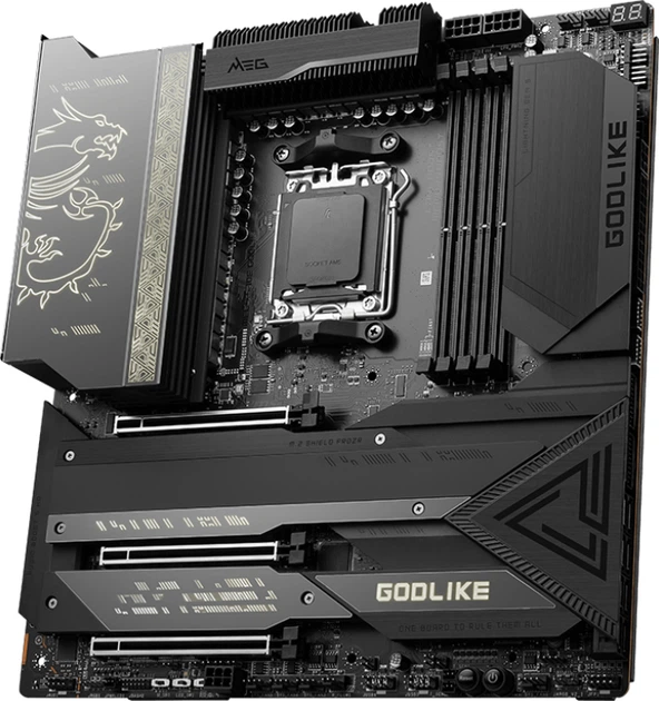 Płyta główna MSI MEG X670E GODLIKE (sAM5, AMD X670, PCI-Ex16) (4711377010122) - Zdjęcie 2 Płyta główna MSI MEG X670E GODLIKE (sAM5, AMD X670, PCI-Ex16) (4711377010122) - obraz 2