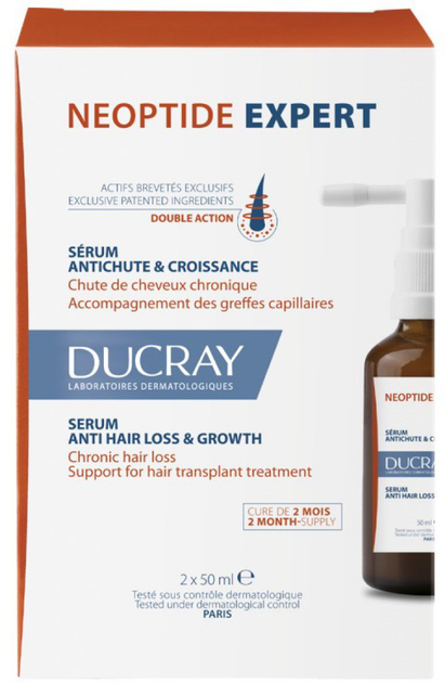 Serum do włosów Ducray Neoptide Expert Serum Anti Hair Loss & Growth 2 x 50 ml (3282770153255) - obraz 1