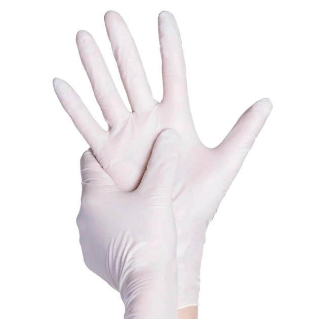 Перчатки нітрилові AMPri PuraComfort White (100 шт./50 пар), білі, розмір XL - зображення 2