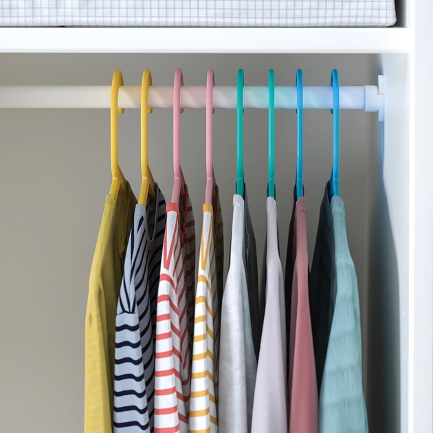 Набір вішаків для одягу, різнобарвні Ikea Bagis 004.665.98 - Фото 2 Набір вішаків для одягу, різнобарвні Ikea Bagis 004.665.98 - изображение 2