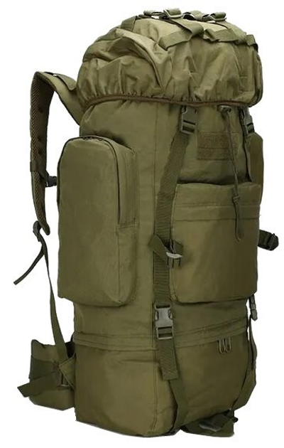 Тактичний армійський рюкзак з дощовиком Combat S1645406 хакі - зображення 1