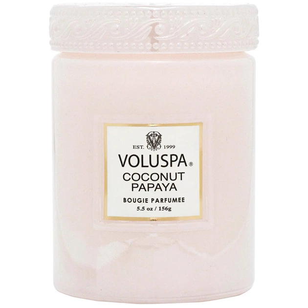 Свеча Coconut Papaya 156г, стакан с крышкой Voluspa (111004548) - Фото 1 Свеча Coconut Papaya 156г, стакан с крышкой Voluspa (111004548) - изображение 1