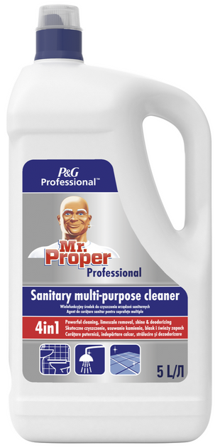 Засіб для чищення ванної кімнати Mr. Proper Professional універсальний 4 в 1 5 л (8001841524641) - зображення 1