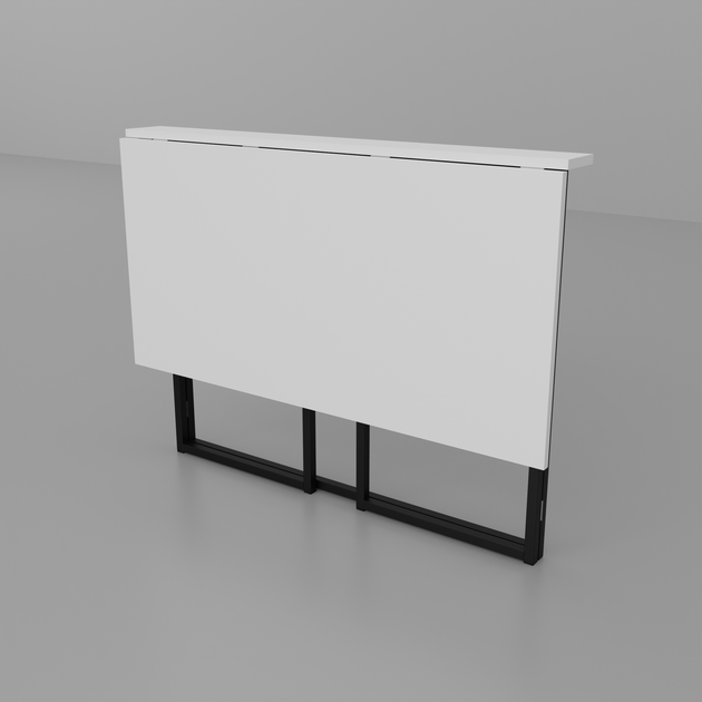 Стіл письмовий Мобіл Неман 58×75×100 чоринй/ білий - зображення 3