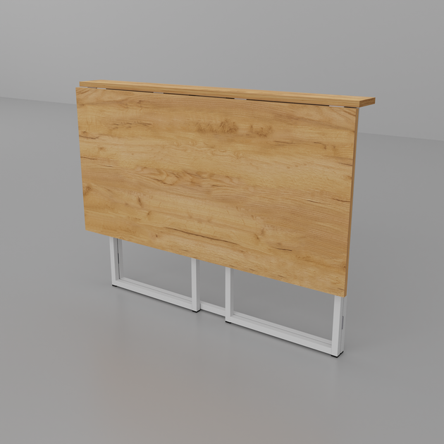 Стіл письмовий Мобіл Неман 58×75×100 білий/ крафт золотий - зображення 2