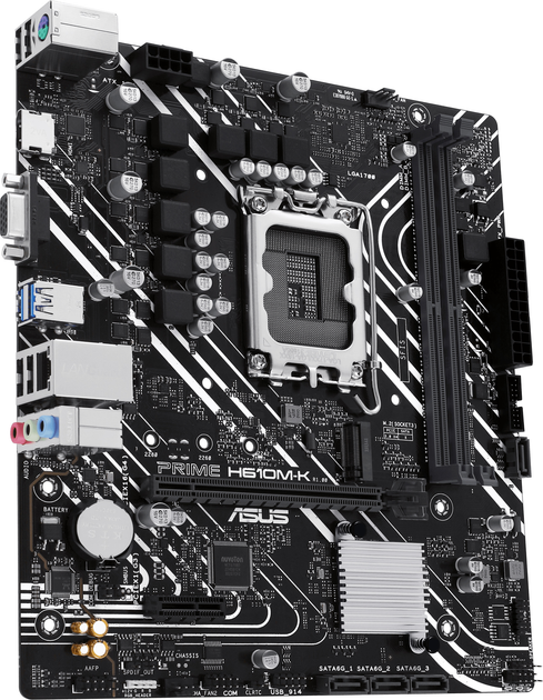 Материнская плата Asus PRIME H610M-K (s1700, Intel H610, PCI-Ex16) - изображение 3