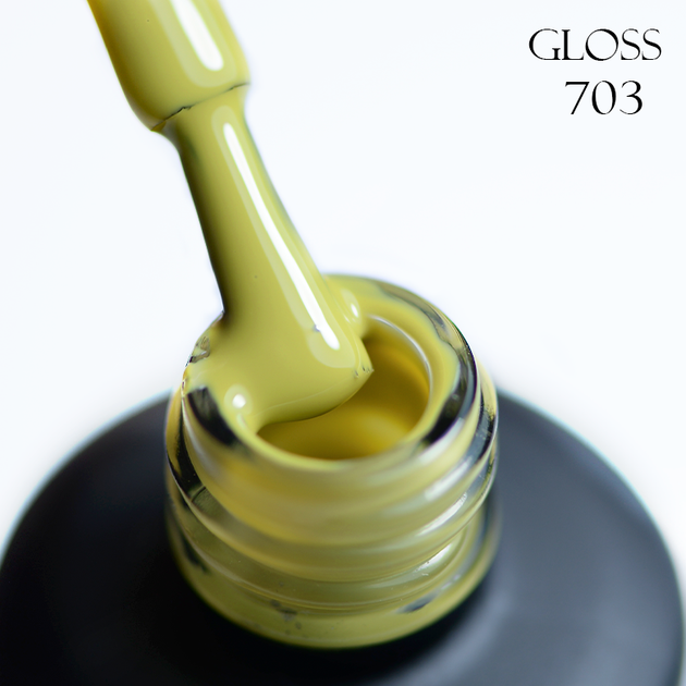Гель-лак Gloss Company 703 желто-оливковый 11 мл - изображение 2