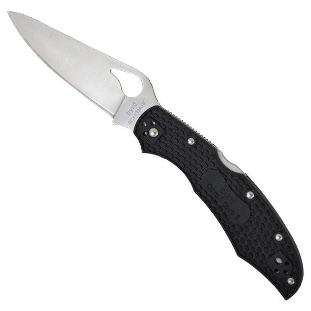 Нож складной Spyderco Byrd Cara Cara 2 FRN Black тип замка Back Lock BY03PBK2 - изображение 1