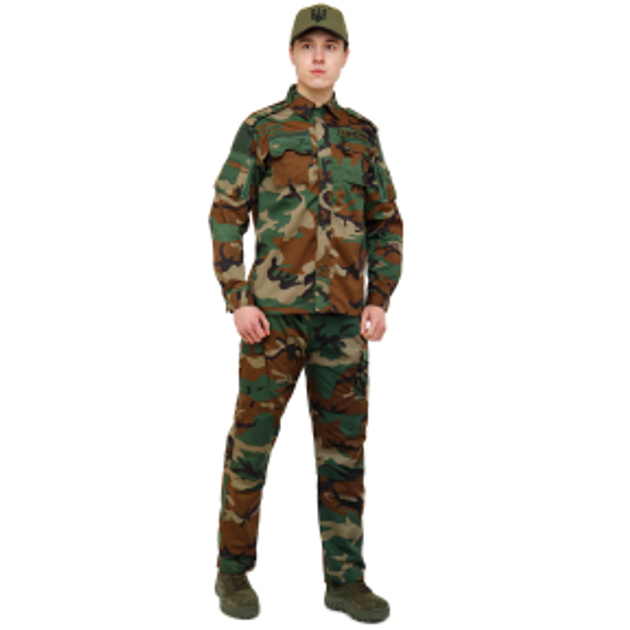 Костюм тактичний (сорочка та штани) Military Rangers ZK-SU1128 Колір: Камуфляж Woodland розмір: XXL - зображення 2