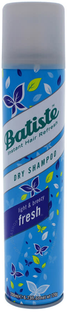 Suchy szampon Batiste Dry Shampoo Fresh Breezy Citron 200 ml (5010724527450) - obraz 1