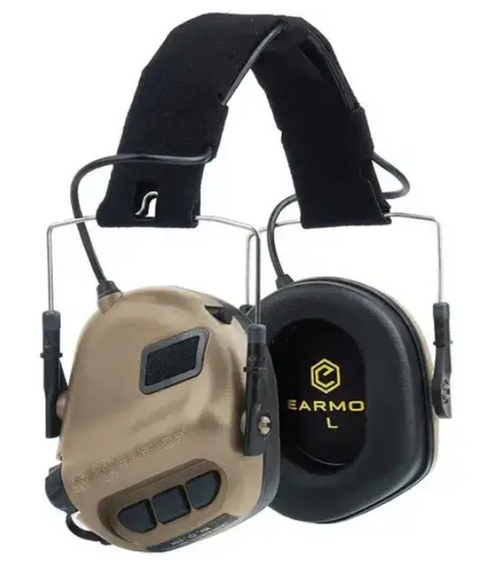 Активні тактичні навушники EARMOR M31чорний з жовтим - зображення 1