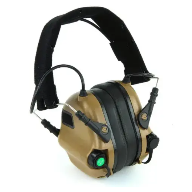 Активні тактичні навушники EARMOR M31чорний з жовтим - зображення 2