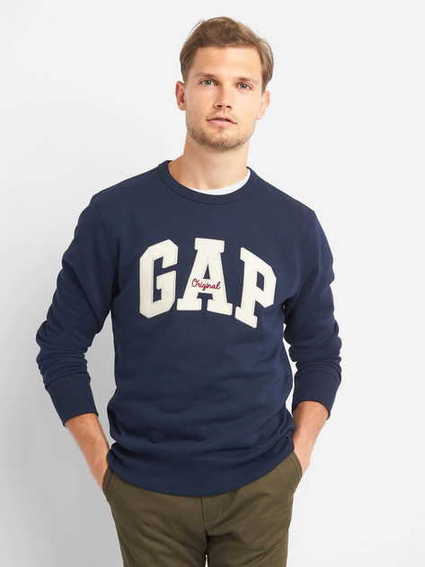 Bluza bez kaptura męska GAP 852079-00 XL Granatowa (1200018163400) - obraz 1