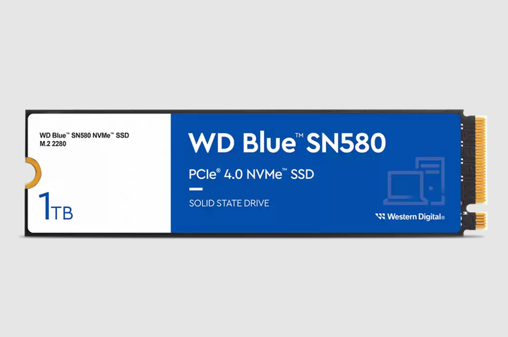 Накопитель SSD WD Blue SN580 1TB M.2 PCIe 4.0 NVMe WDS100T3B0E - изображение 2