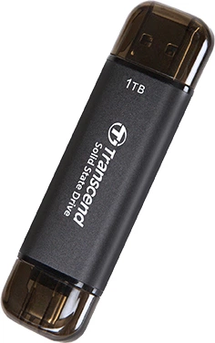 SSD диск Transcend ESD310C 1TB USB Type-A/USB Type-C 3D NAND (TS1TESD310C) External - зображення 2