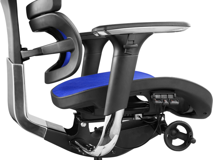 Офисное эргономичное кресло GT Racer X-702 Blue (W-65-1) - изображение 4