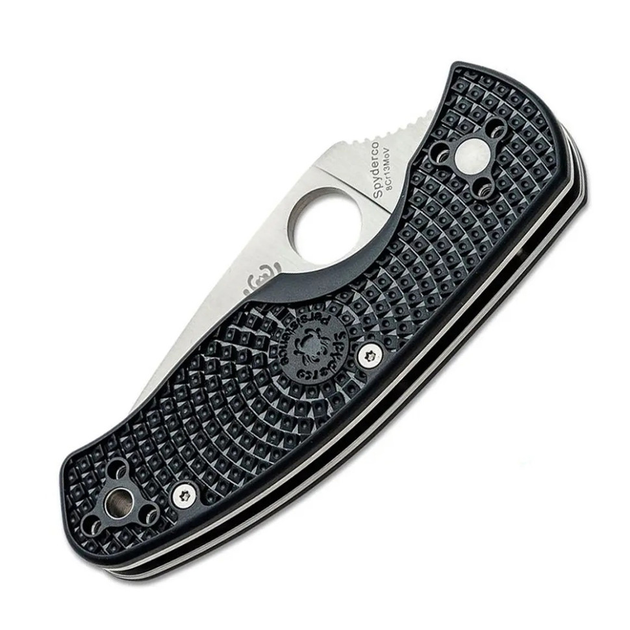 Ніж складальний Spyderco Persistence FRN Black серейтор тип замка Liner Lock C136SBK - зображення 2