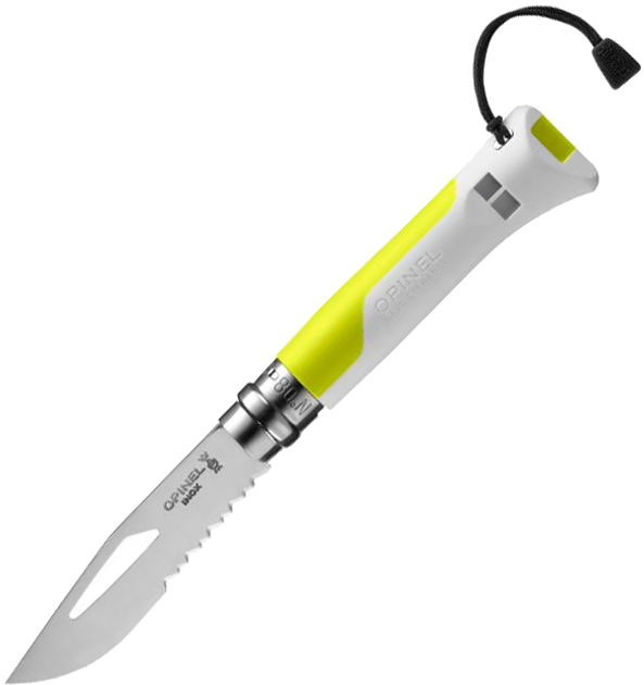 Нож Opinel 8 Outdoor Бело-желтый (2046643) - изображение 1