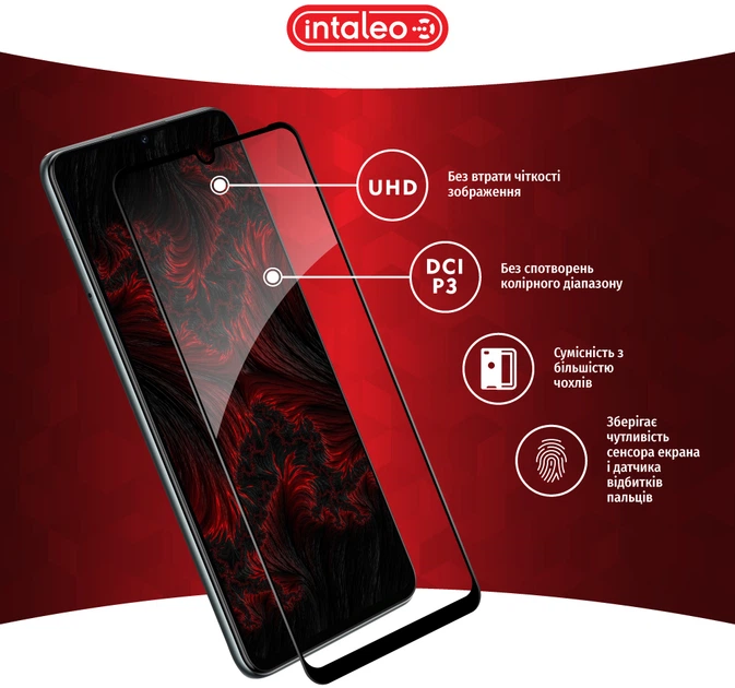 Захисне скло для смартфона ZTE Blade A72S/A52/A72/V40 Vita/V50 Vita Intaleo 9H 3D Black (1283126575839) - зображення 4