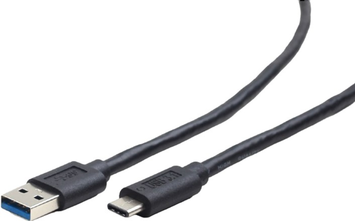 Kabel Cablexpert USB Type A-USB Type C 1 m Czarny (8716309086486) - obraz 2