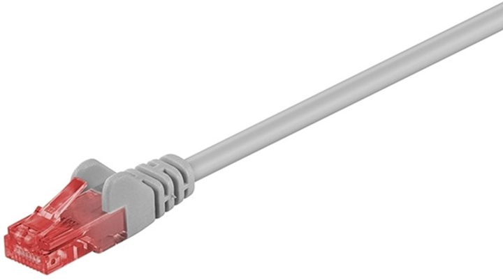 Patchcord Goobay RJ45 Cat 6 SFTP szary 3 m (4040849508882) - obraz 1