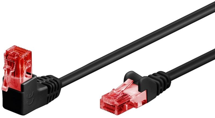 Патч корд Goobay RJ45 Cat 6 U/UTP black 10 m (4040849515194) - зображення 1