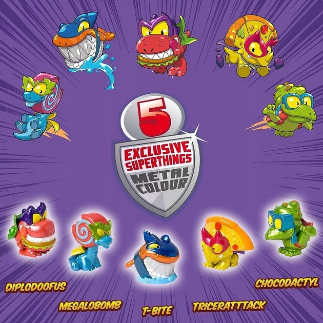 Набір з 5 ігрових фігурок Dino Destroyers Super Zings 12 Super