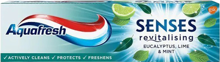 Pasta do zębów Aquafresh Senses Eucalyptus 75 ml (5054563108746) - obraz 1