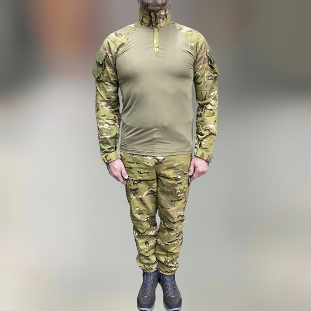 Військова форма (убакс + штани), полікоттон, Мультикам, розмір L, форма ЗСУ, тактичний одяг - зображення 1