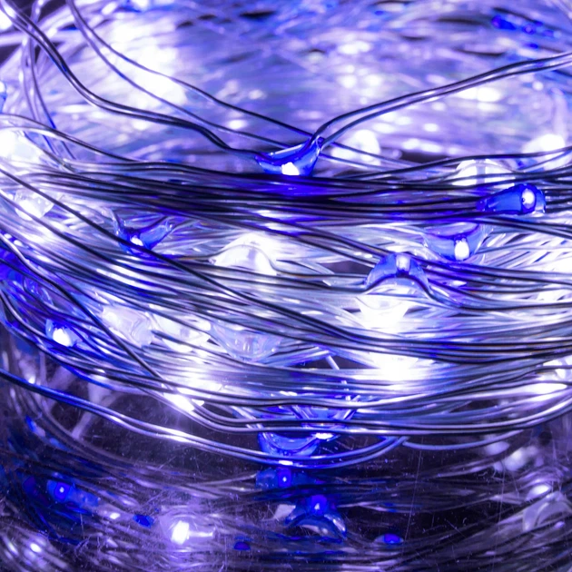 Гирлянда на батарейках Springos 1.9 м 20 LED CL0010 Cold White/Blue - Фото 7 Гирлянда на батарейках Springos 1.9 м 20 LED CL0010 Cold White/Blue - изображение 7
