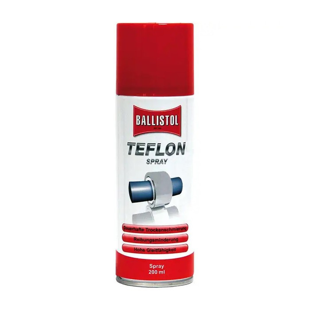 Мастило тефлонове Ballistol Teflon Spray, 200 мл, аерозоль - зображення 1