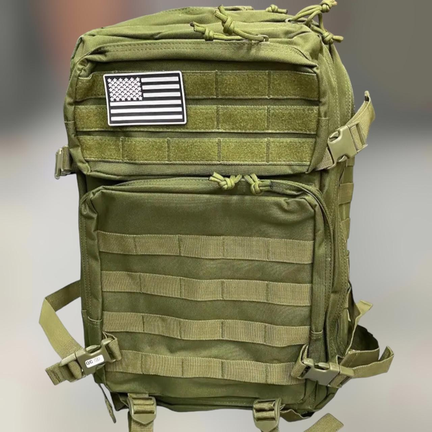 Військовий рюкзак Yakeda Оліва 45л - зображення 1