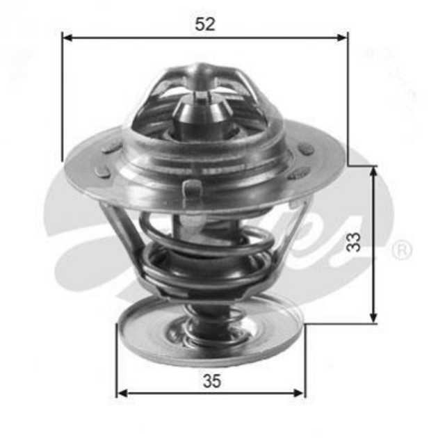 Термостат Gates TH12592G1 Ford Fiesta, Mondeo, Focus, Transit, Connect 1001993, 1663819, 948M8575AA - изображение 1