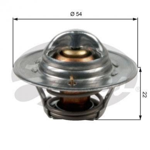 Термостат Gates TH12782G1 Opel Meriva; Land Rover Defender; Nissan Micra 25193922, 1338030, 2120099B02 - зображення 1