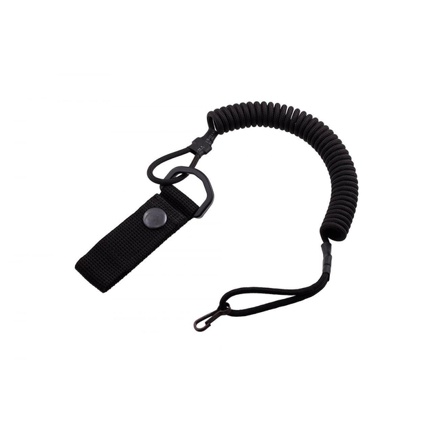 Тренчик-карабин шнур страховочный (черный) - изображение 1