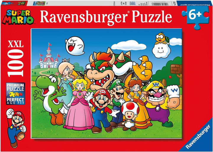 Класичний пазл Ravensburger Веселий Супер Маріо 49 x 36 см 100 елементів (4005556129928) - зображення 1