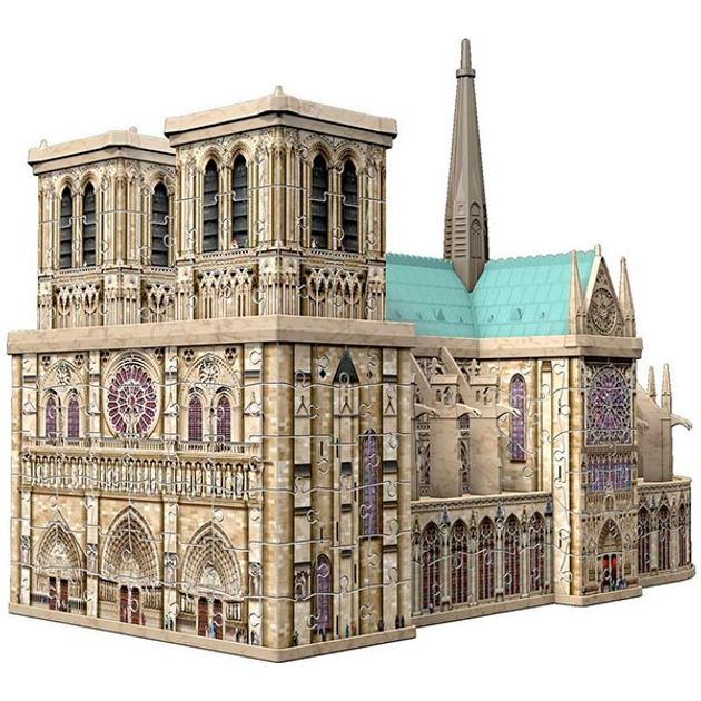 Puzzle 3D Ravensburger - Notre Dame 13.5 x 6.5 x 10.2 cm 324 elementy (4005556125234) - obraz 2