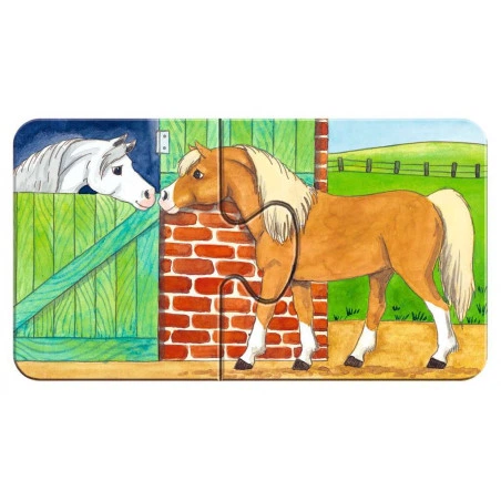 Puzzle klasyczne Ravensburger na farmie 18 x 10 cm 9 x 2 elementów (4005556073337) - obraz 9