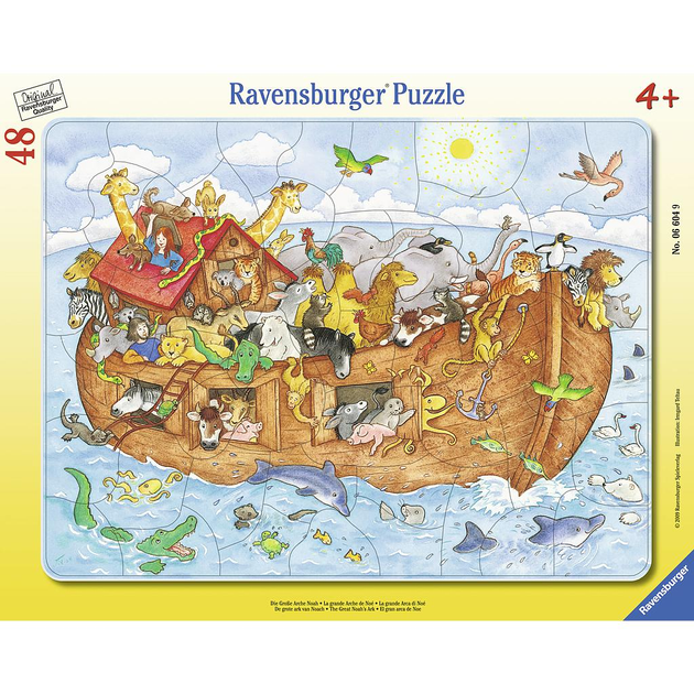 Puzzle klasyczne Ravensburger The Great Noah's Ark 70 x 50 cm 48 elementów (4005556066049) - obraz 1