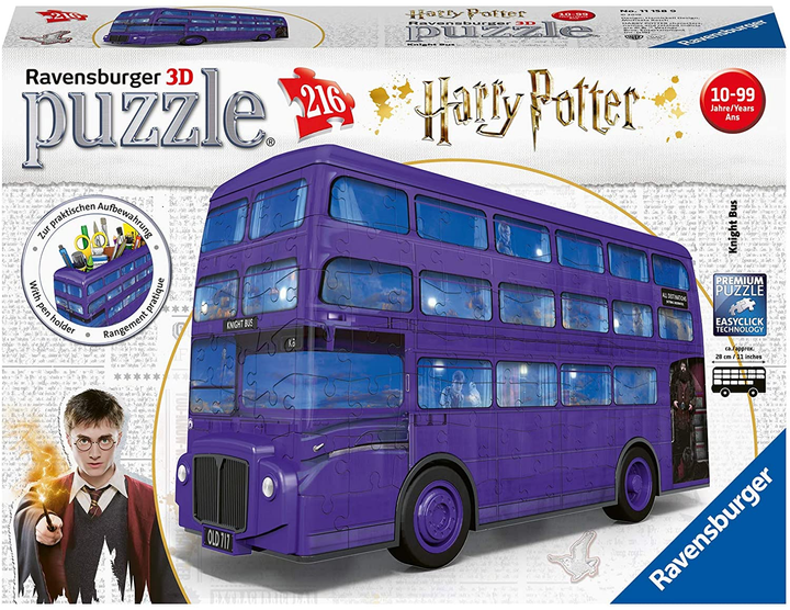 3D-пазл Ravensburger Harry Potter Нічний автобус 14 x 8 x 27 см 216 елементів (4005556111589) - зображення 1