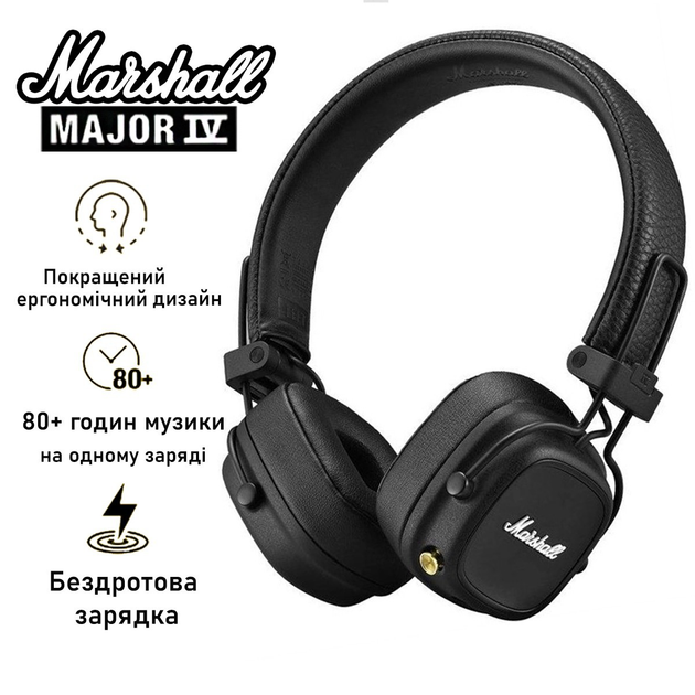 Навушники Marshall Major Iv Bluetooth Black Edition 1005773 купити в