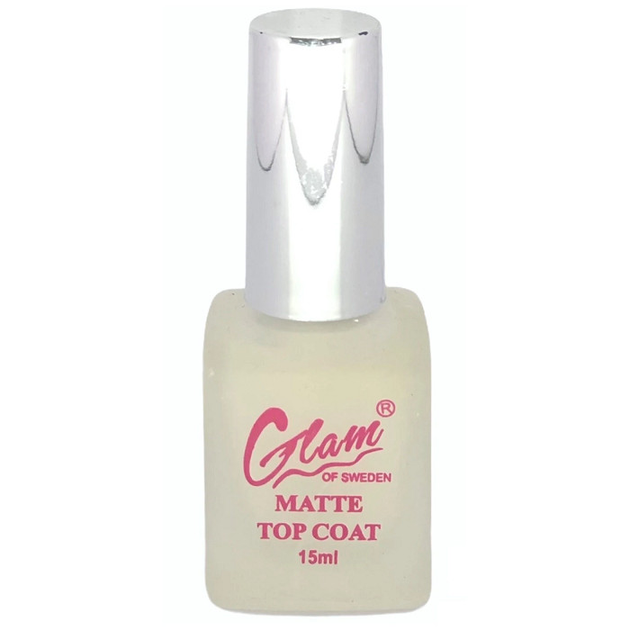 Top do paznokci bez lepkiej warstwy Glam Of Sweden Top Coat Matte 15 ml (7332842010729) - obraz 1