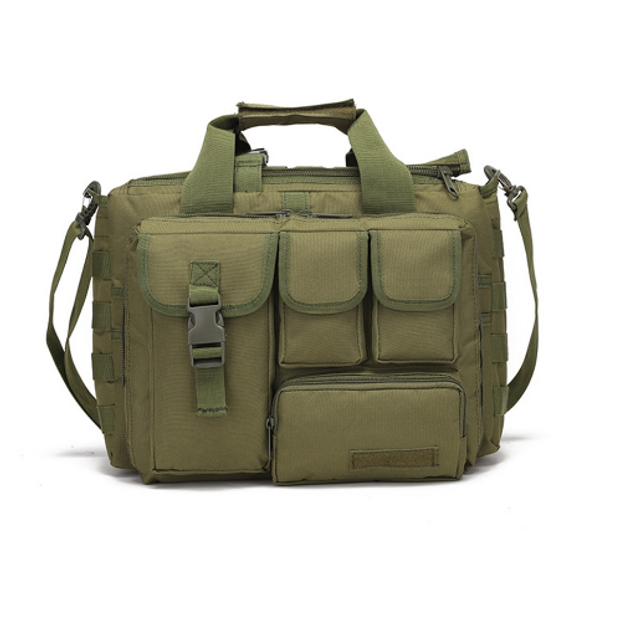 Сумка тактична військова для ноутбука та документів Bag Multifunctional Retro A97 оливковий - зображення 1