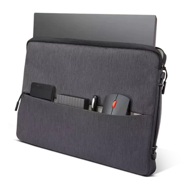 Чохол для ноутбука Lenovo Laptop Urban Sleeve Case 14" поліестер Grey (GX40Z50941) - зображення 3