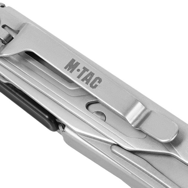 M-Tac ніж складаний (5 инструм.) Type 3 Steel, тактичний ніж, бойовий ніж, розкладний ніж, кишеньковий сірий ніж - зображення 9