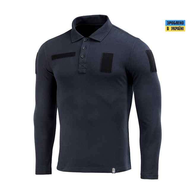 M-Tac поло тактичне довгий рукав 65/35 Dark Navy Blue 3XL - зображення 1