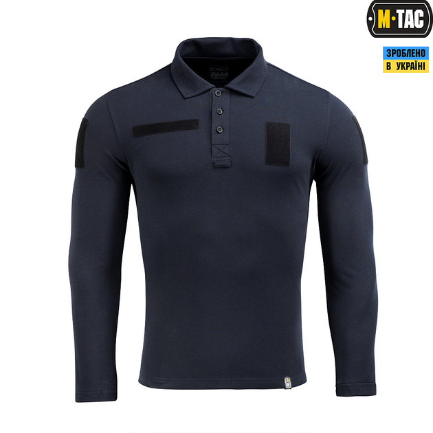 M-Tac поло тактичне довгий рукав 65/35 Dark Navy Blue 3XL - зображення 2