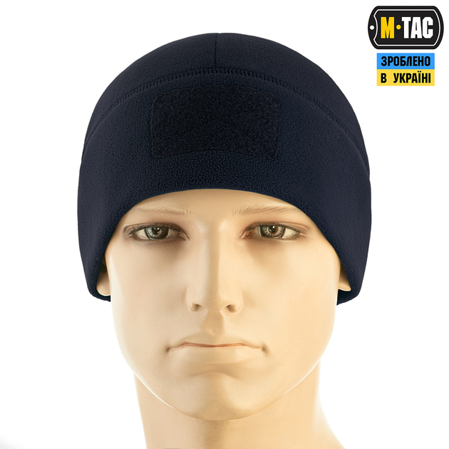 M-Tac шапка Watch Cap Elite флис (320г/м2) с липучкой Dark Navy Blue S - изображение 2