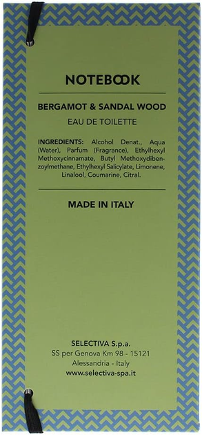 Woda toaletowa męska Notebook Fragrances Bergamot & Sandal Wood 100 ml (8004995638394) - obraz 4